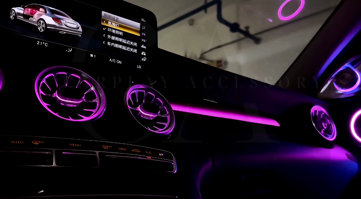 AÉRATEURS LED LUMINEUX - MERCEDES-BENZ CLASSE C / GLC (2015-2022)