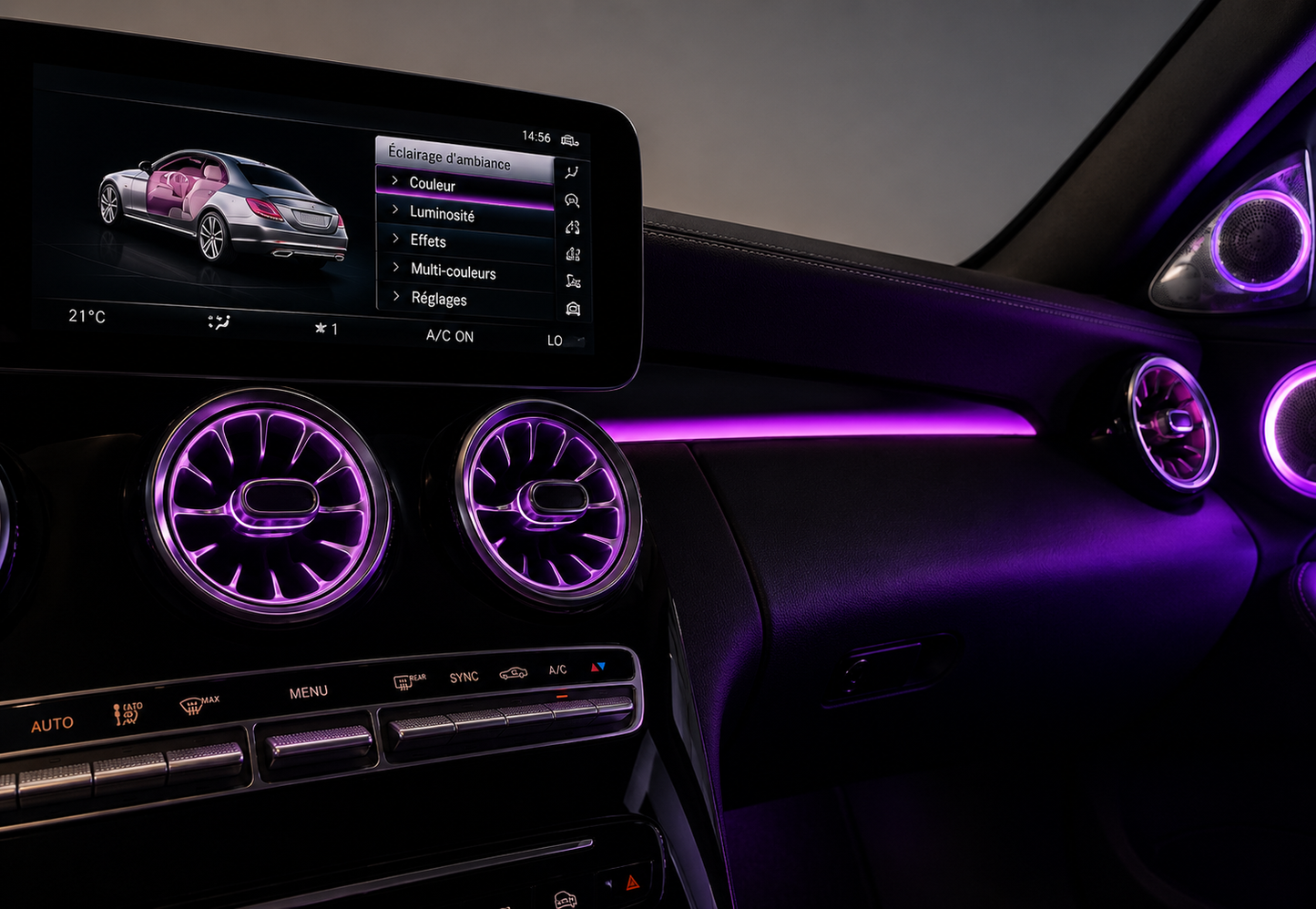 Ambientes LED-Licht - Mercedes-Benz C-Klasse / GLC (2015-2022)
