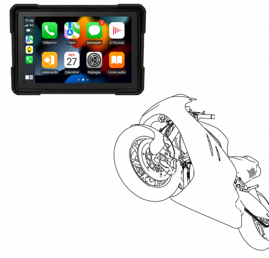 MOTOPLAY 7" - CARPLAY SANS FIL