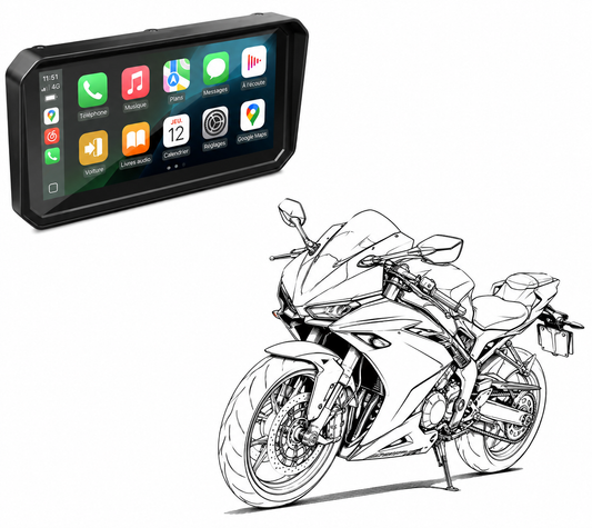 MOTOPLAY  7.2" - CARPLAY SANS FIL - GRAND ÉCRAN