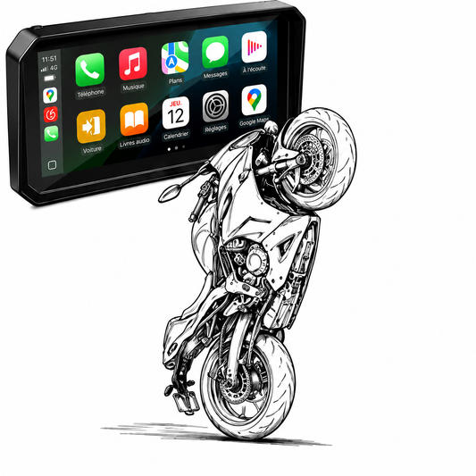 MOTOPLAY  7.2" - CARPLAY SANS FIL - GRAND ÉCRAN