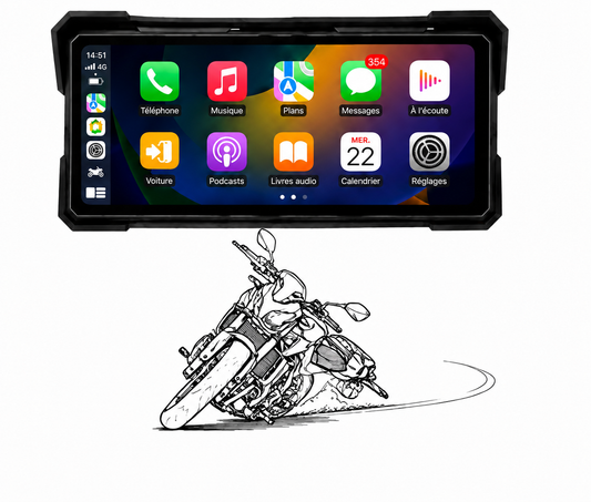 MOTOPLAY  8.1" - CARPLAY SANS FIL - GRAND ÉCRAN