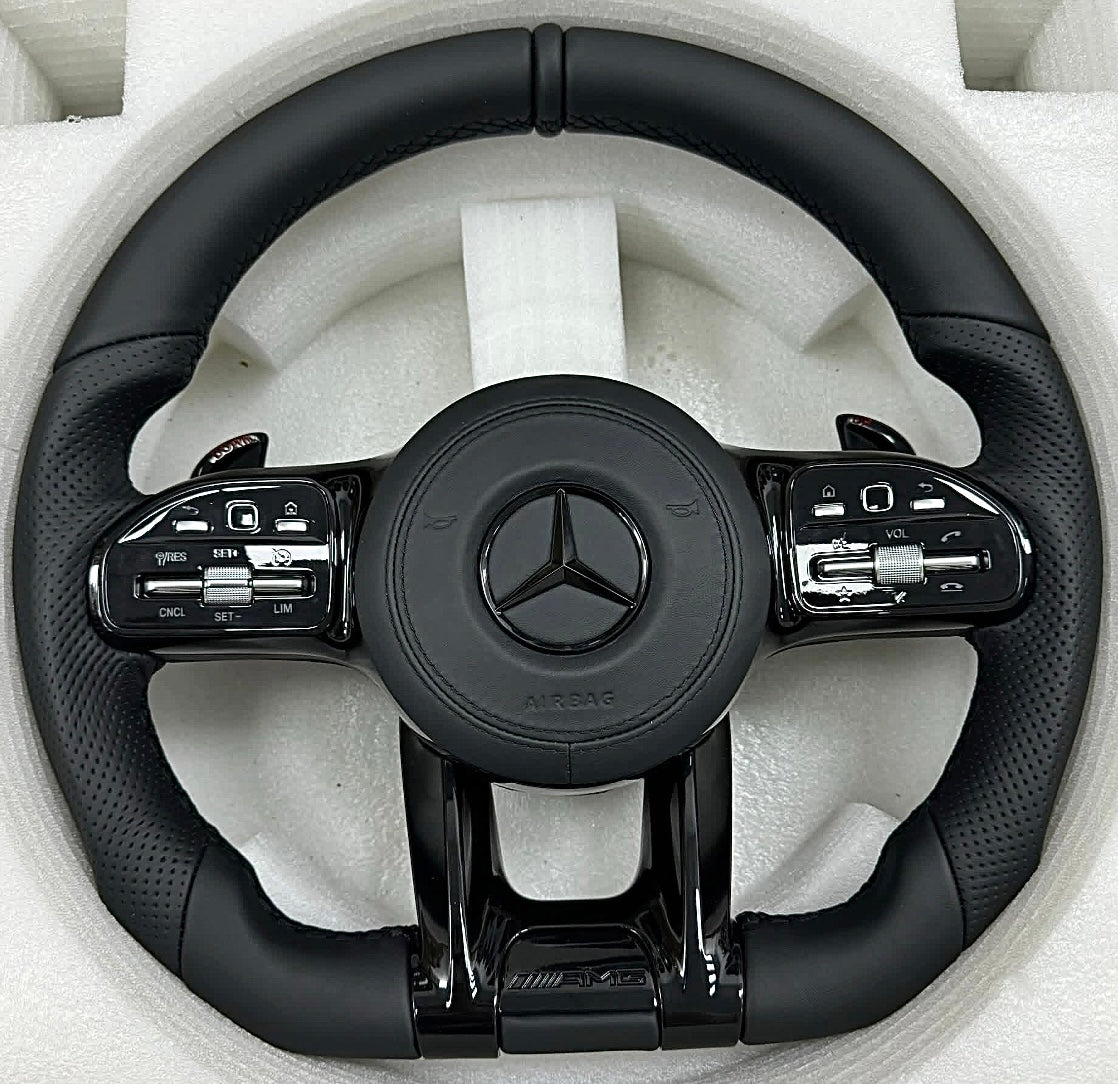 VOLANT - AMG MERCEDES NOIR INTENSE – CLASSE A, CLA, GLA, C, GLC, GLE & E (2013-2019)